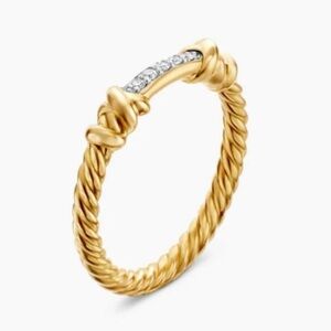 PETITE HELENA WRAP BAND RING, Size 9
18K Yellow Gold with Diamonds, 4mm
